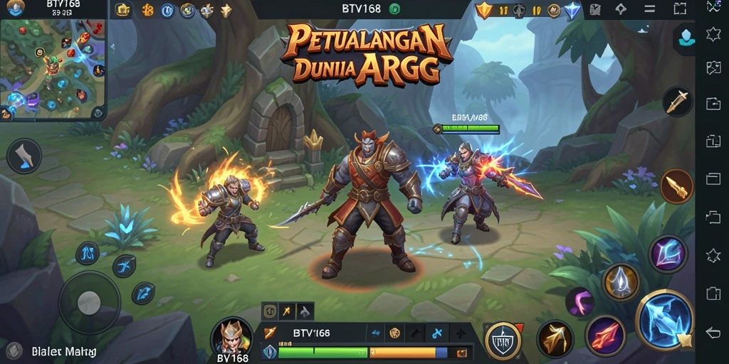 Screenshot BTV168 menampilkan aksi pertarungan yang mendebarkan dalam permainan ARPG.