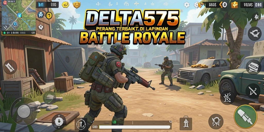 Tampilan menarik dari gameplay Battle Royale DELTA575.