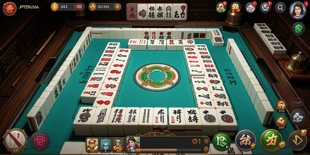 Tampilan menarik gameplay Mahjong di JPTERUS66.