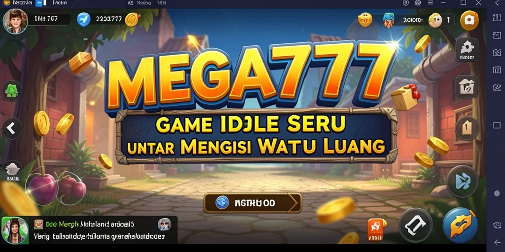 Screenshot gameplay MEGA777 menampilkan pengalaman bermain Idle yang menyenangkan.