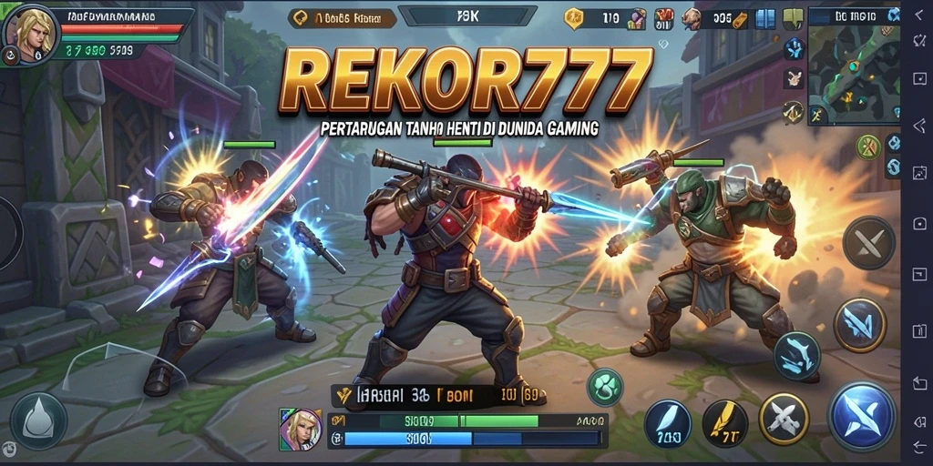 Tampilan aksi pertarungan epik di REKOR777.