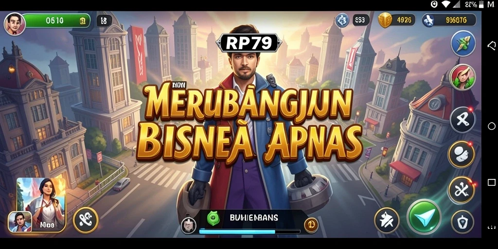 Tampilan gameplay RP79 yang menarik dengan elemen Tycoon.
