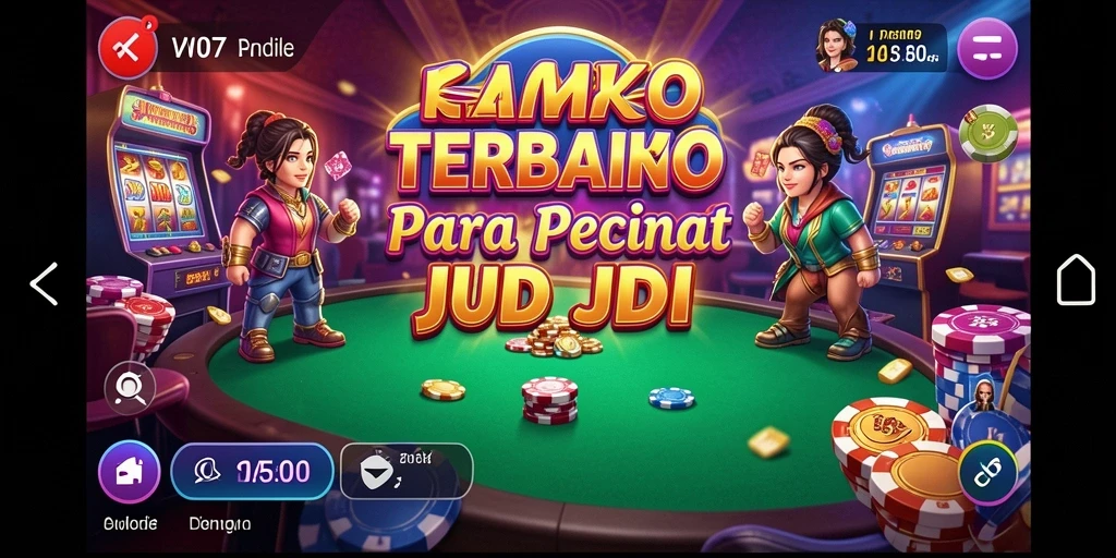 Screenshot V07 menunjukkan aksi seru dalam permainan Kasino.